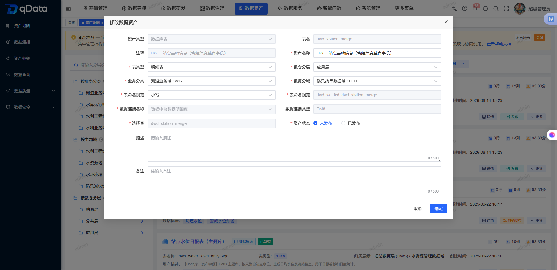 资产修改