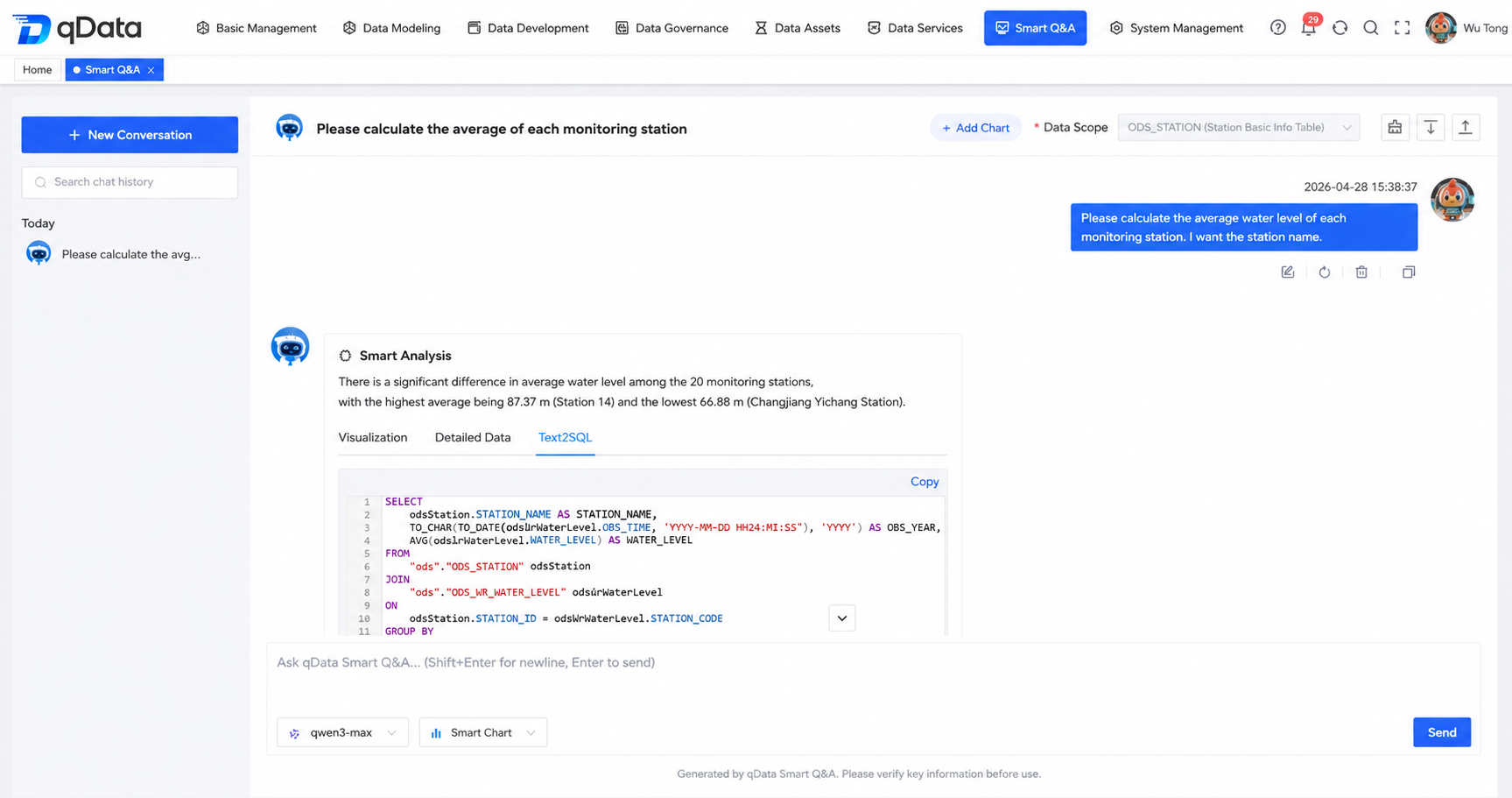 Intelligent query conversation