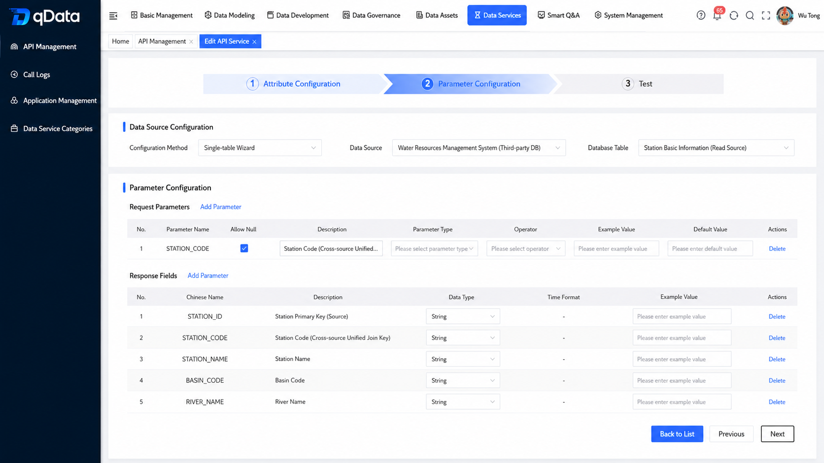 Configure API